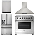36 Gas Range, Range Hood, Refrigerator with Water and Ice Dispenser, Dishwasher R70926