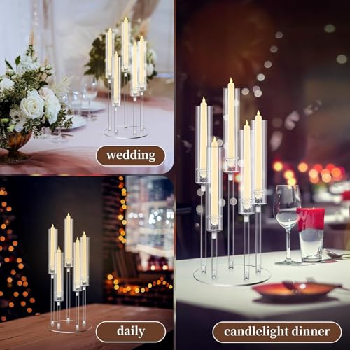 10pcs Black 5 Arms Candelabra Centerpieces J444726