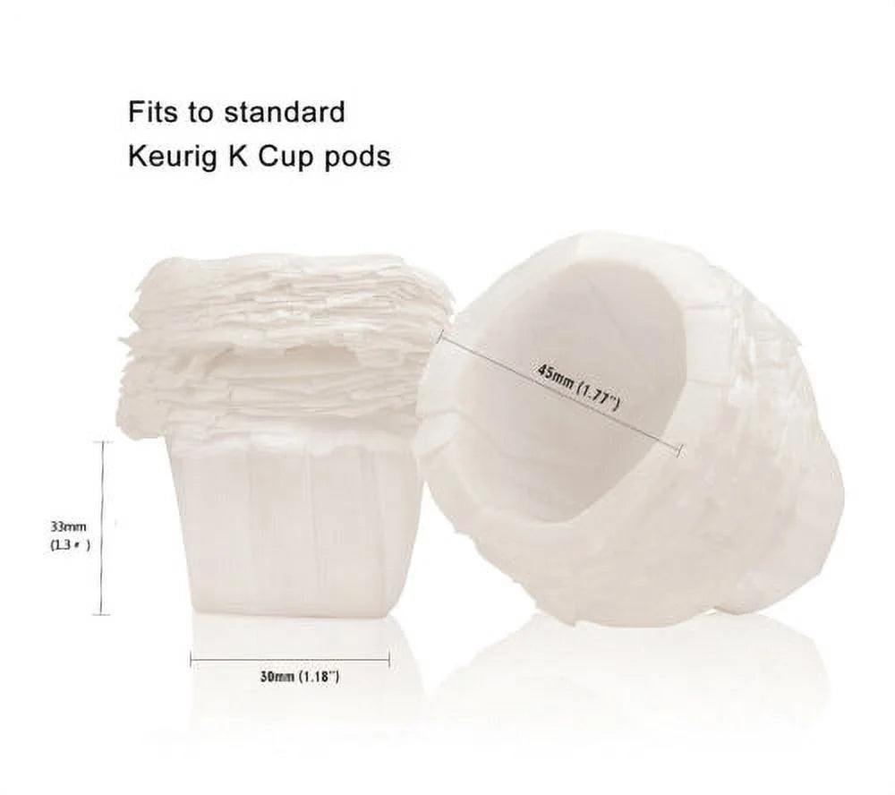 300 Disposable Paper Filters For K-Cup Coffee Pods W105