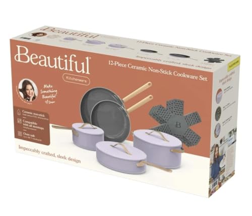 12pc Ceramic Non-Stick Cookware Set H43155