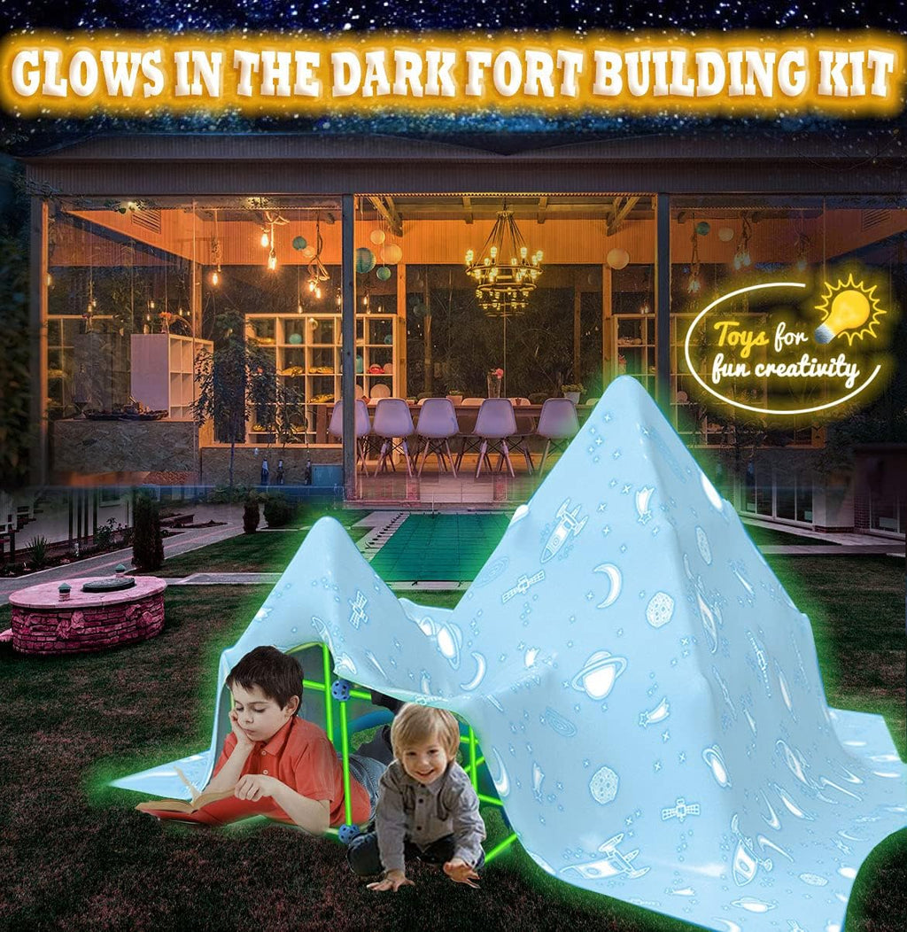 100 Pcs Glow in The Dark STEM Construction Toys F2782