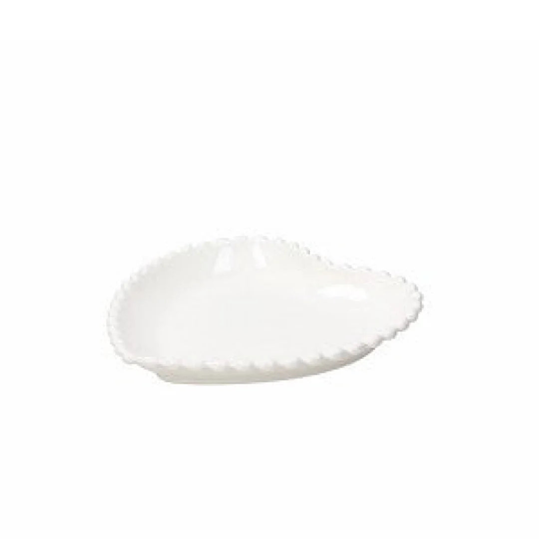 Pearl Heart Shape Ornament Plate 20cm C6157