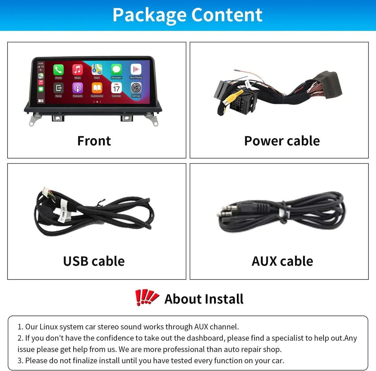 10.25 inch Touch Screen Car Stereo with Apple Carplay Android Auto X2545