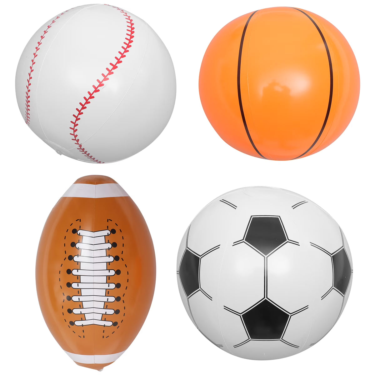Inflatable Beach Ball Set of 4 J76013