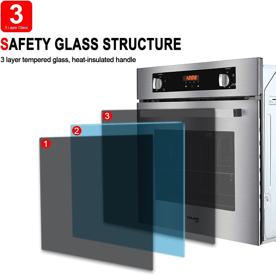 24 Built-in Natural Gas Single Wall Oven with Rotisserie P828308