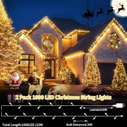 1000 LED Waterproof 8 Modes Fairy Lights P7684