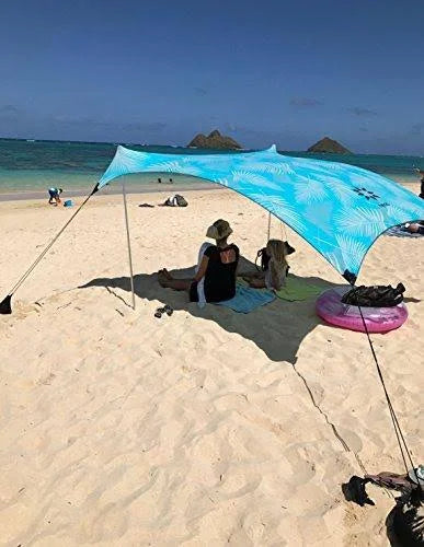 Beach Tent with Sand Anchor, Portable Canopy Sunshade Q83995