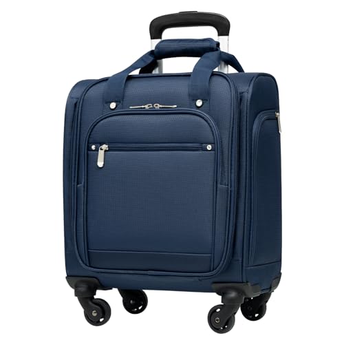 Underseat Carry On Luggage Softside Lightweight Spinner Suitcase S24633