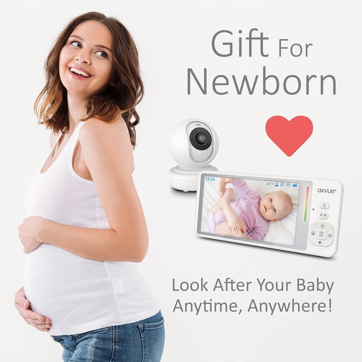 Video Baby Monitor with 5.5” Screen and 1080P Pan/Tilt Camera E759