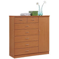 7 Drawer 1 Door Cherry Chest W30118