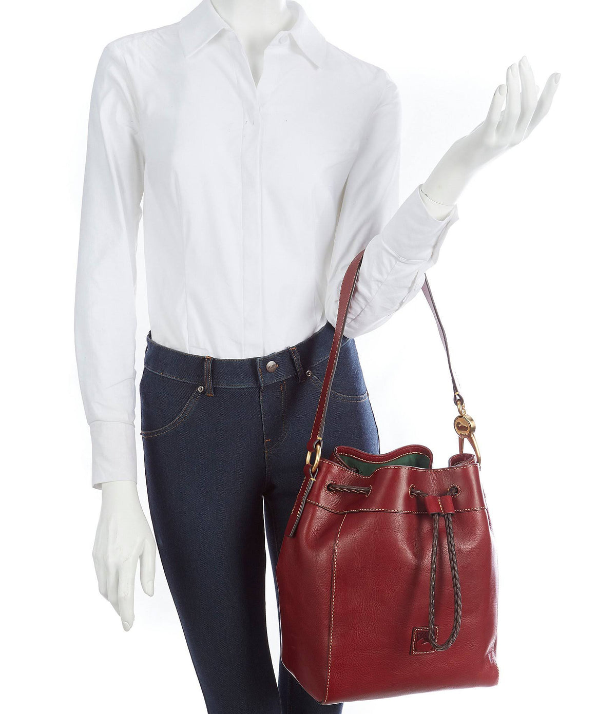 Bordeaux Drawstring Bucket Bag G311