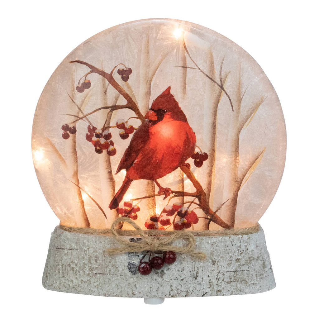 8x22 Brown and Red Lighted Christmas Tabletop Decoration T2303