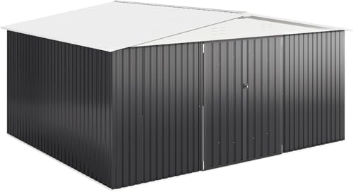 White Metal Outdoor Storage Shed B6249