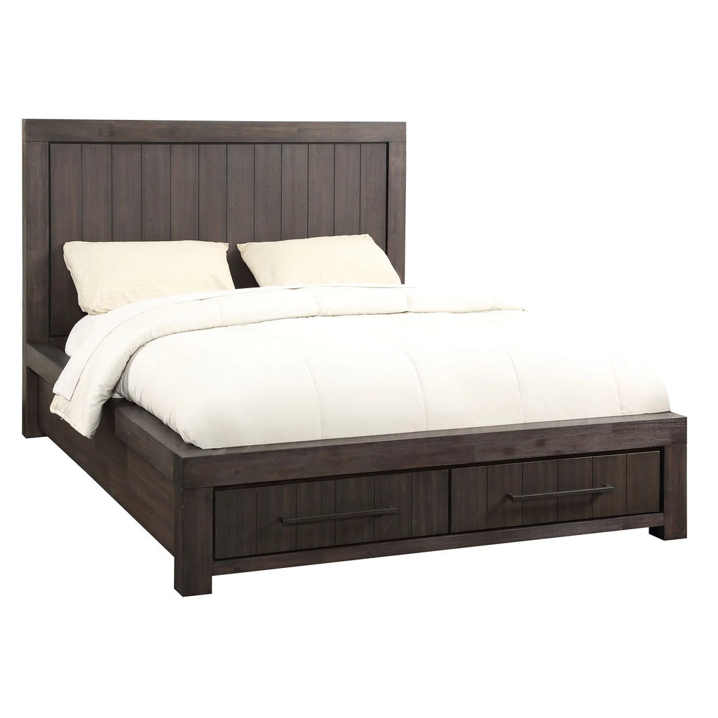 Queen Storage Bed in Acacia Dusky Gray K6379