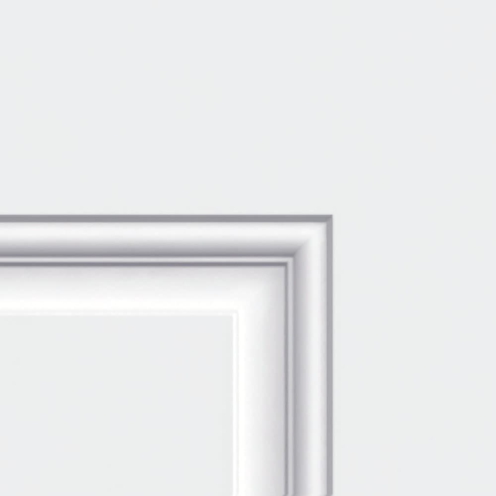 Primed Left Hand Outswing 1/2 Lite 2-Panel Clear Glass Steel Prehung Front Door 36" x 80" M170