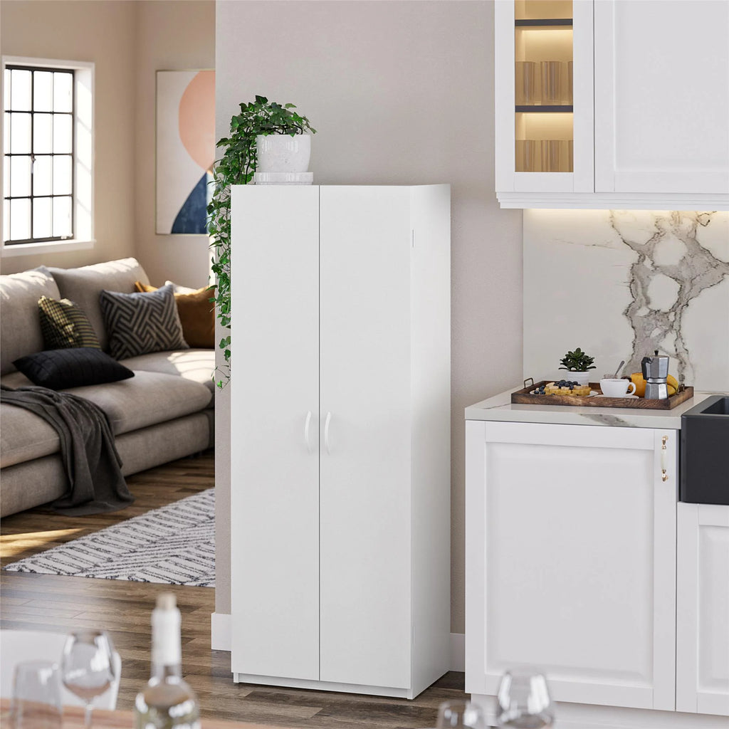 White 2 Door Storage Cabinet U6102