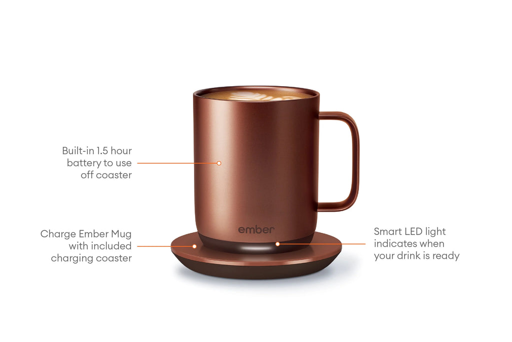 10 oz Copper Temperature Control Smart Mug A777
