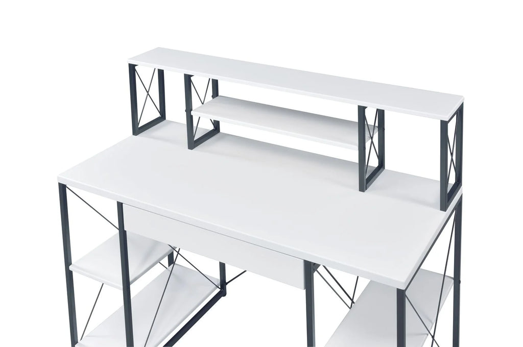 White & Black Desk J283