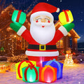 6 FT Christmas Santa Inflatables Outdoor Decorations with Built-in LEDs R53235