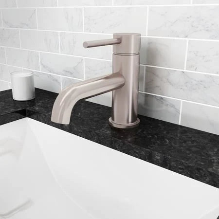 Brushed Nickel Single Hole Bathroom Faucet G5353