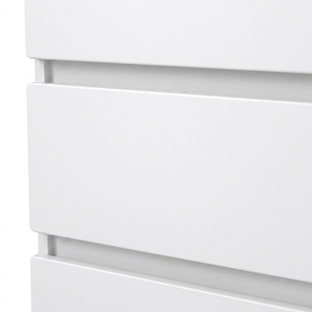 White 3 Drawer Dresser E4100