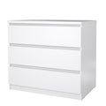 White 3 Drawer Dresser E4100