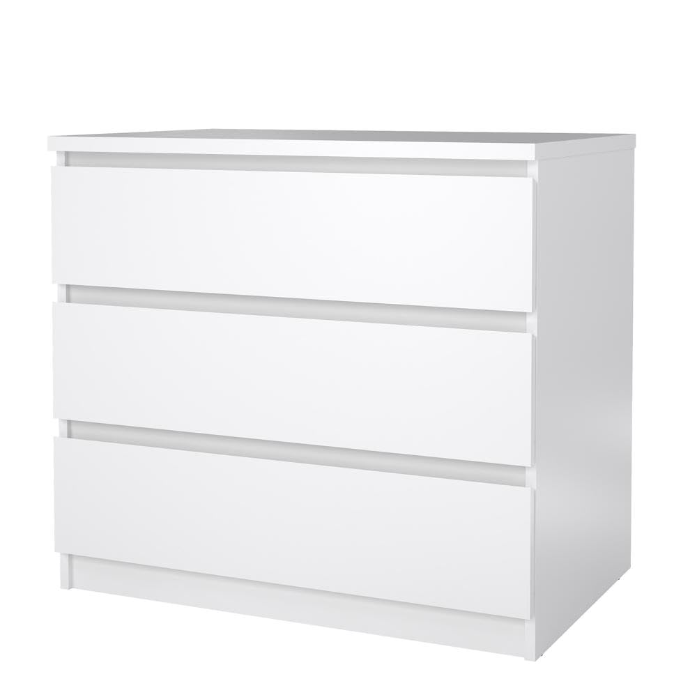 White 3 Drawer Dresser E4100