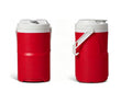 Red 1 Gallon Plastic Beverage Jug with Hooks G78818
