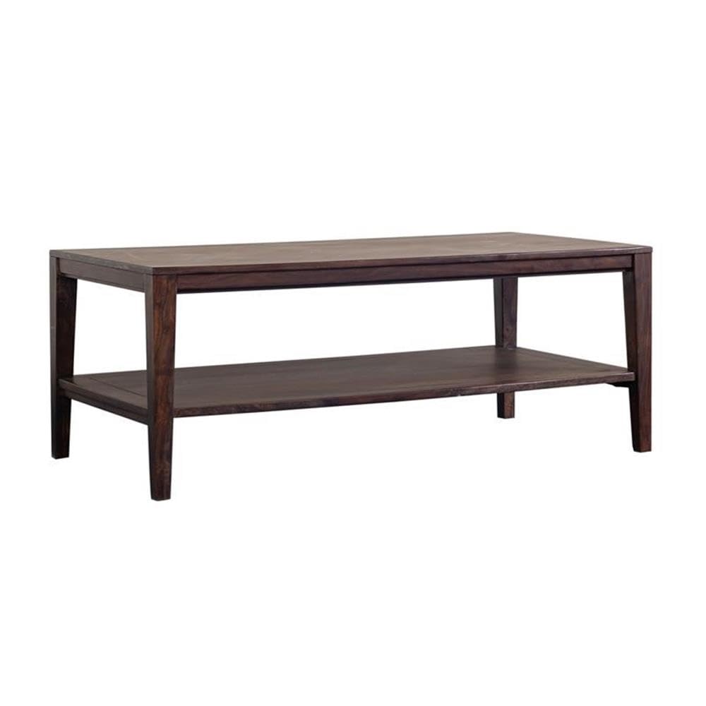 Solid Sheesham Wood Gray Coffee Table S909591