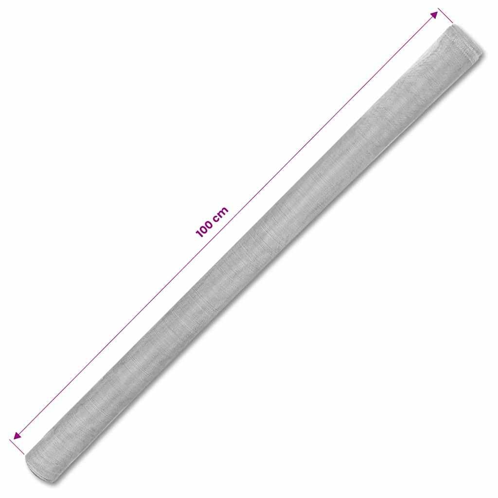Aluminum Mesh Screen 39.4x196.9 Inches Silver B78962