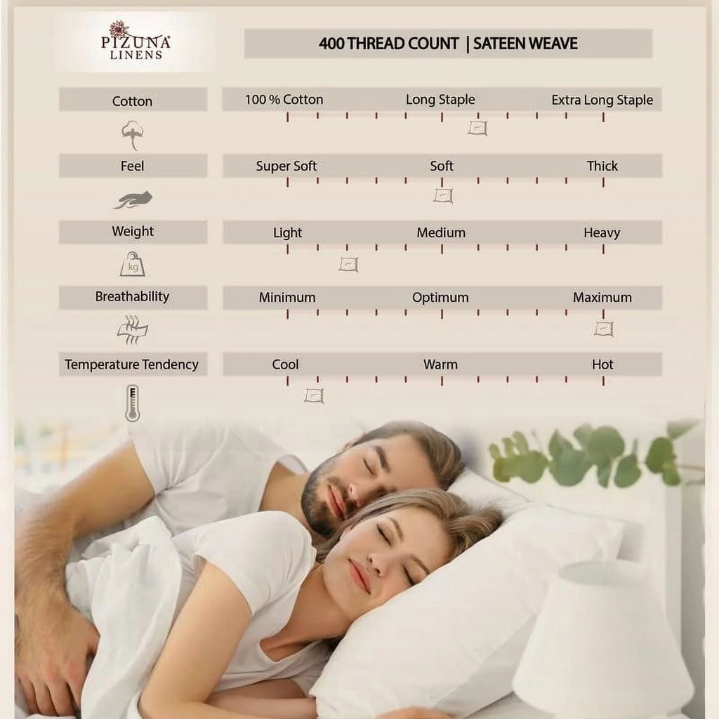 6Pc Rio Red 400 Thread Count Cotton Sateen Bed Sheets Set King G655506