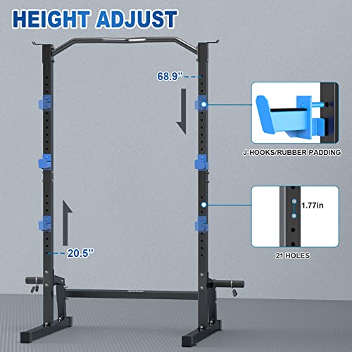 Power Rack Squat Rack Cage with Pull Up Bar J6531