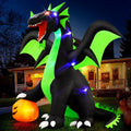 9FT Large Inflatable Dragon with Pumpkin and LED Lights B591