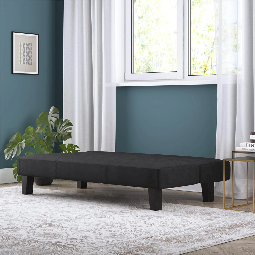 Black Microfiber Futon X11332
