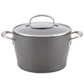 Hard-Anodized Nonstick Dutch Oven with Lid, 5 Quart, Dark Gray Q320