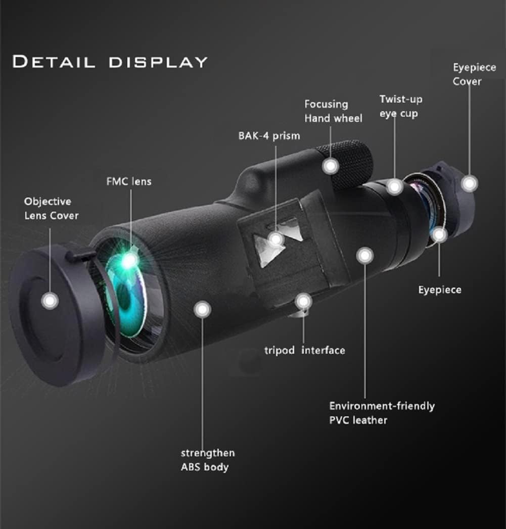 12X50 Waterproof Monocular Telescope with Smartphone Adapter O178