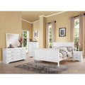 White Full 5pcs Bedroom Set H824773