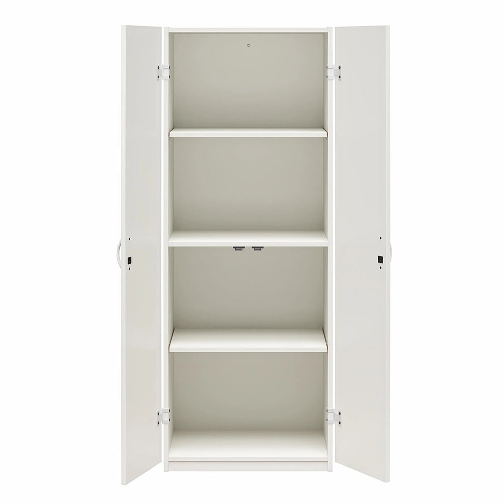 White 2 Door Storage Cabinet U6102