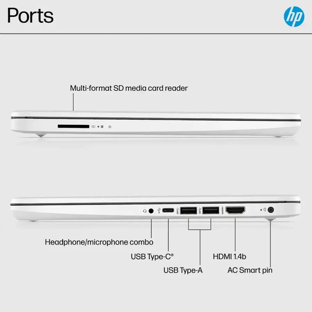 14 Inch Laptop, Intel Celeron N4500, 4GB RAM, 128GB Storage, Windows 11 S, Snowflake White J241840