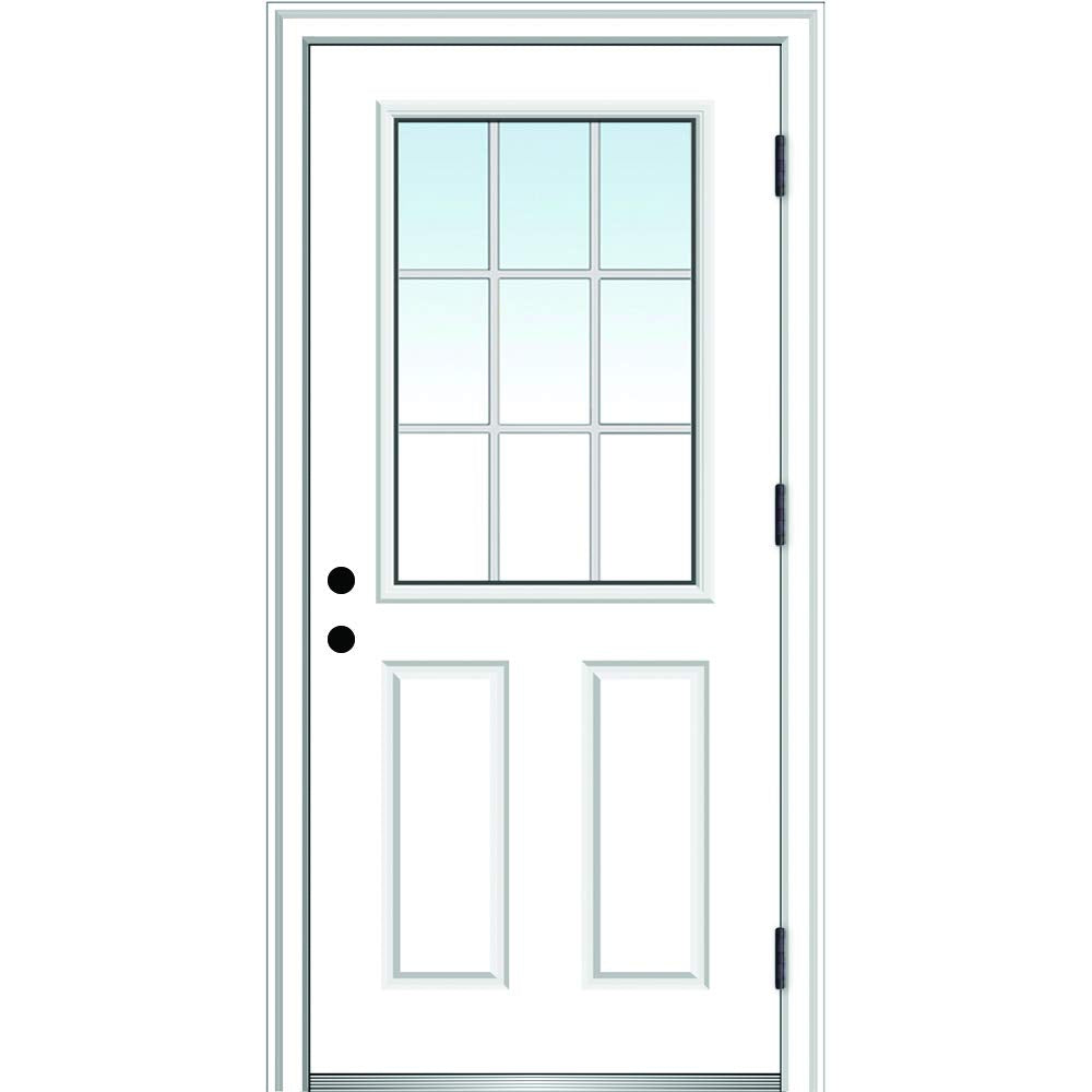 Primed Left Hand Outswing Prehung Steel Door 36"x80" D2716