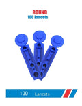 Blood Lancets 100 Round Needles Pack of 400 V483