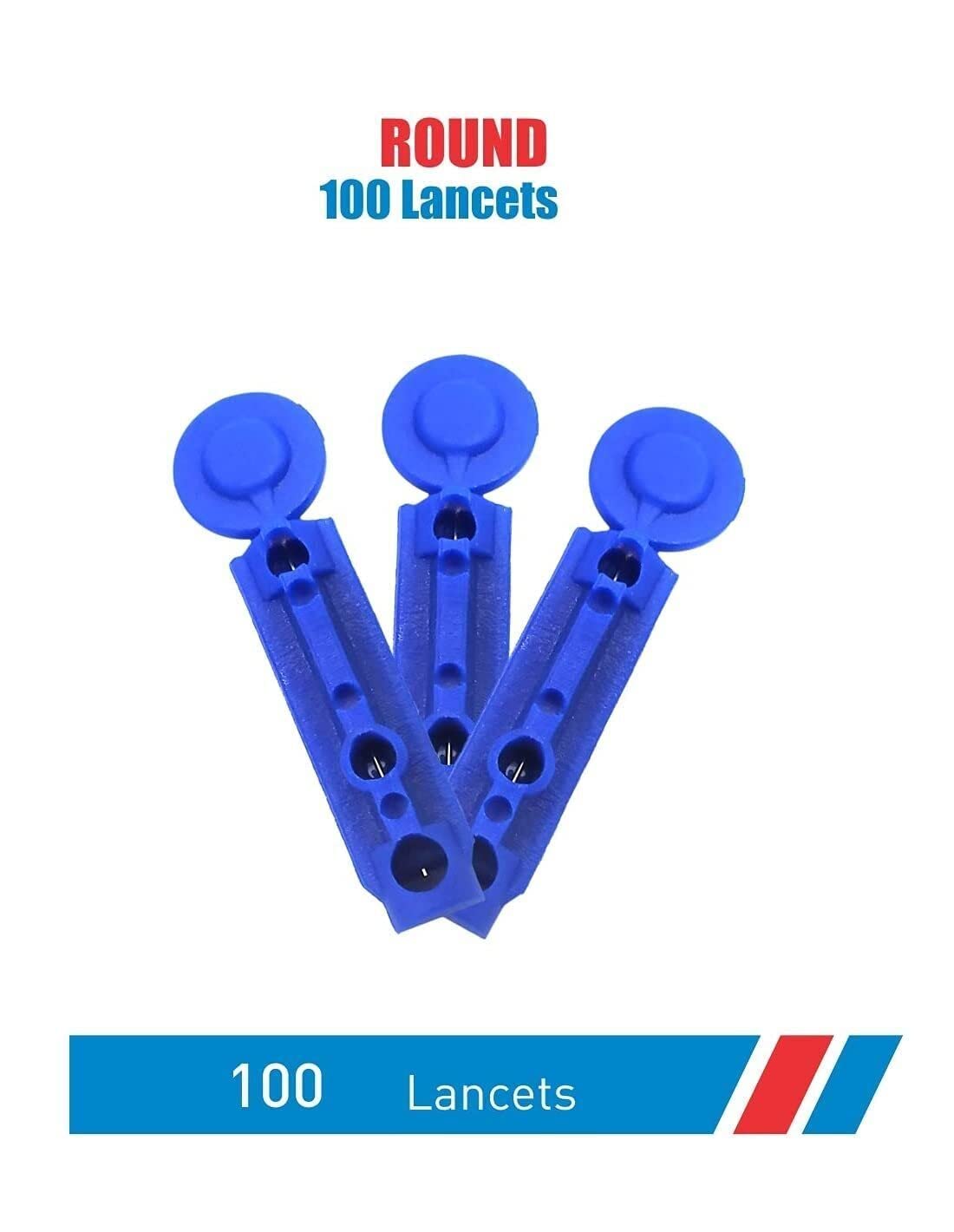 Blood Lancets 100 Round Needles Pack of 400 V483