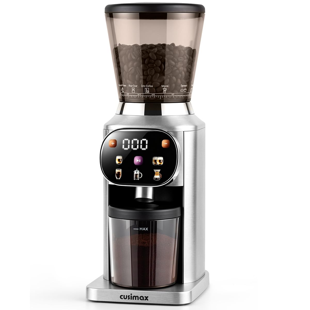 Electric Burr Coffee Grinder 48 Grind Settings O2409