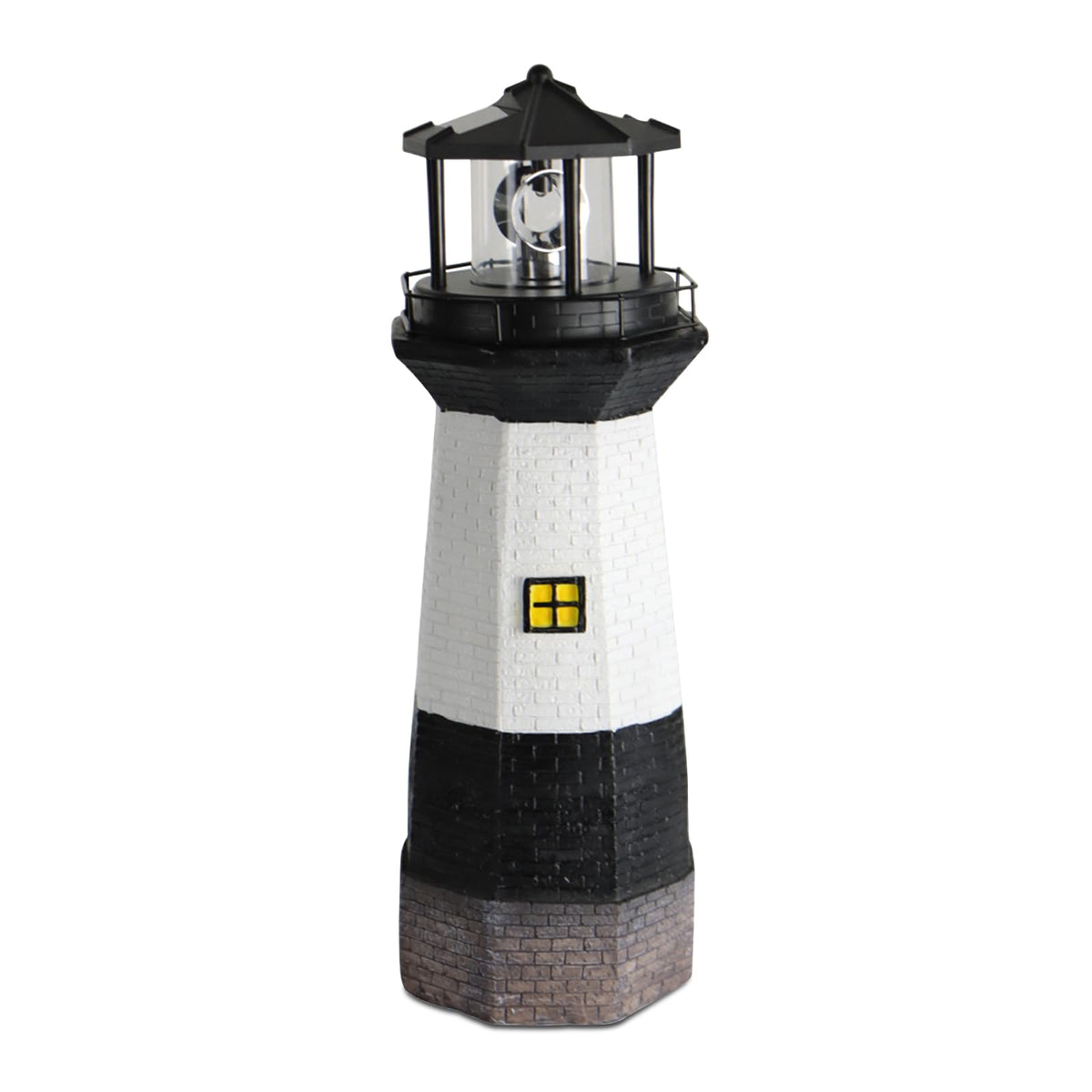 Solar Powered Lighthouse Garden Light with Rotating Beacon E27400
