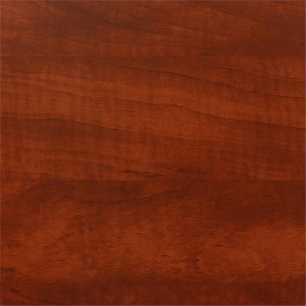 30" Square Folding Breakroom Table Reversible Cherry Maple Top Black Steel Legs X613278