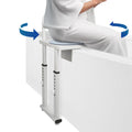 Heavy Duty Height Adjustable Shower Transfer Chair with Handrail M433639