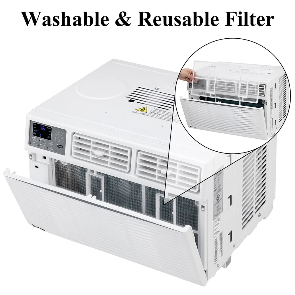 12000BTU 115V White Window-Mounted Air Conditioner with Remote Control Q32671