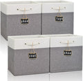 11x11 Fabric Storage Cubes with Cotton Handles B876