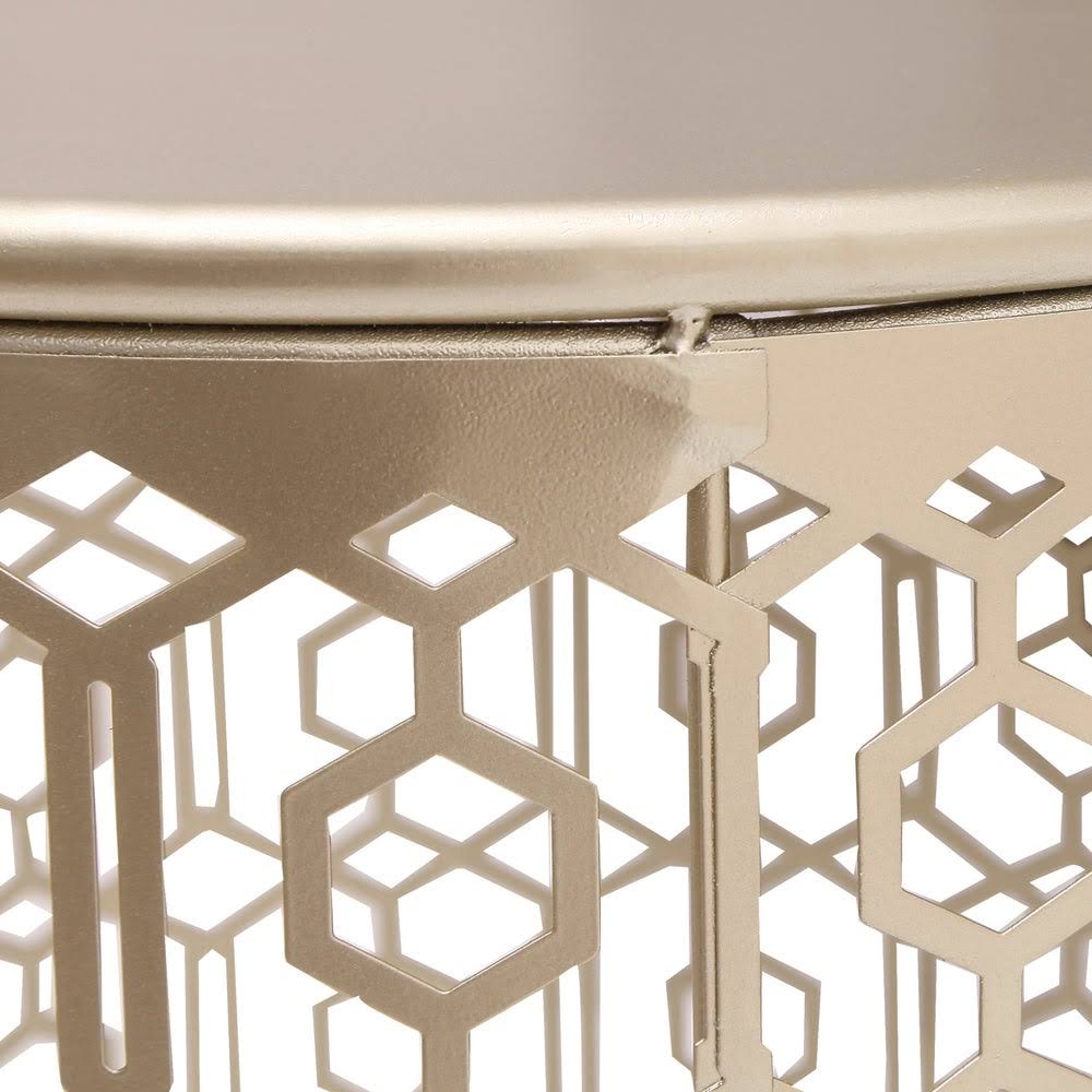Gold Nesting Side Table Set of 2 L69539