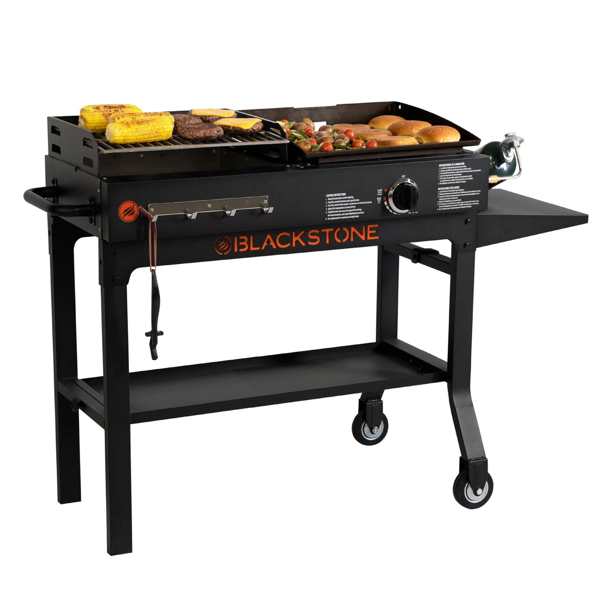 Propane Griddle and Charcoal Grill Combo H296